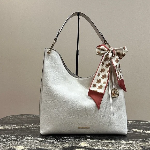 Michael Kors Hobo Bag with Scarf Accent - Picture 1 of 12